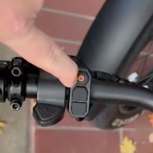 Bike handle button